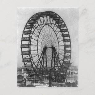 Das ursprüngliche Riesenrad an der Columbia-Exposi Postkarte