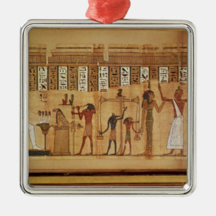 Das Urteil von Osiris, Detail Silbernes Ornament