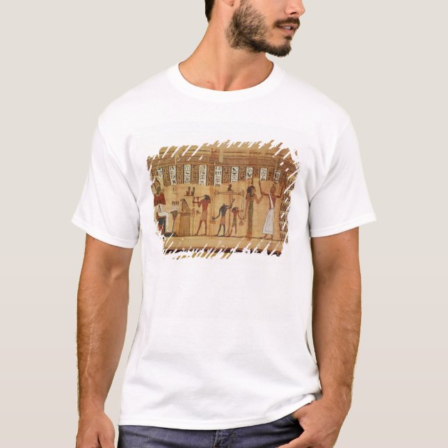 Das Urteil von Osiris, Detail T-Shirt (Vorderseite)
