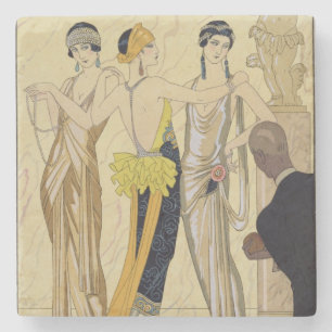 Das Urteil von Paris, 1920-30 (pochoir Druck) Steinuntersetzer