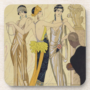 Das Urteil von Paris, 1920-30 (pochoir Druck) Untersetzer