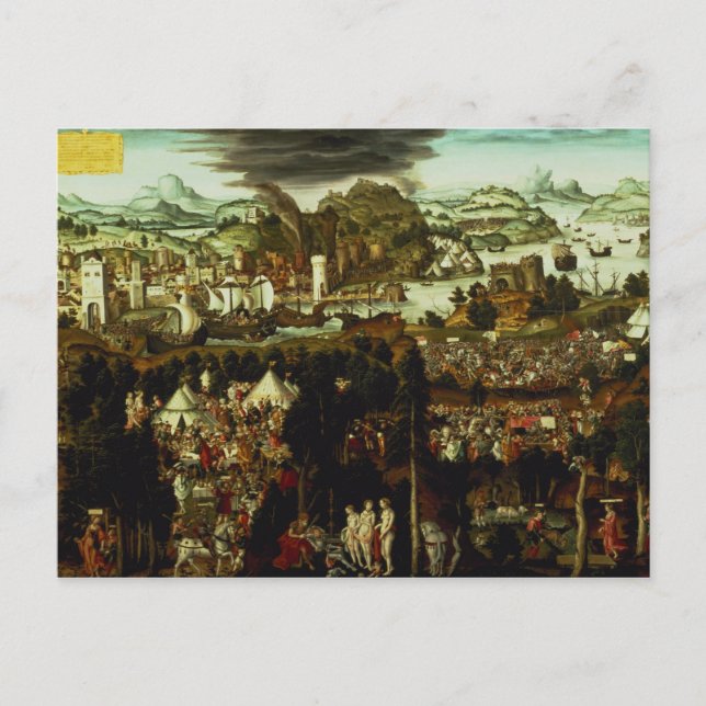 Das Urteil von Paris und der Trojanische Krieg, 15 Postkarte (Vorderseite)