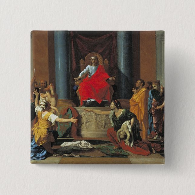 Das Urteil von Solomon, 1649 Button (Vorderseite)