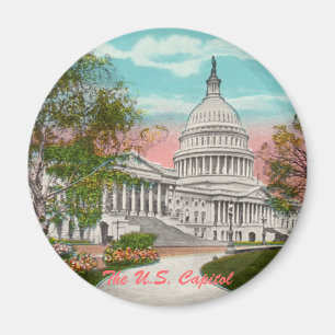 Das US-Kapitol Vintage-Magnet Magnet