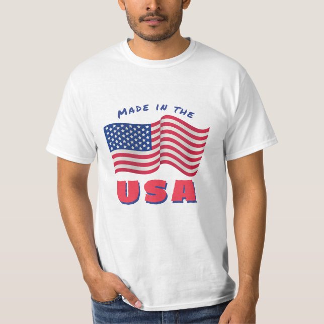 Das USA-Flaggen-Design  T-Shirt (Vorderseite)