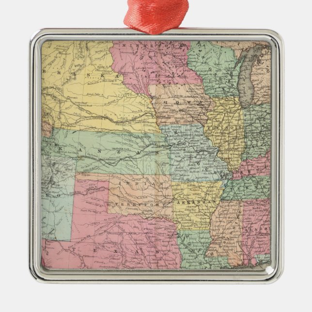 Das USA Silbernes Ornament (Vorne)
