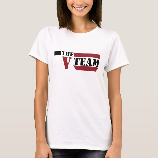 Das v-Team T-Shirt (Vorderseite)