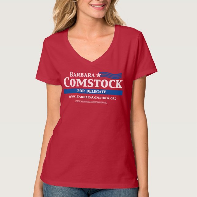 Das VA-Delegiert-Barbaras Comstock der Frauen T-Shirt (Vorderseite)