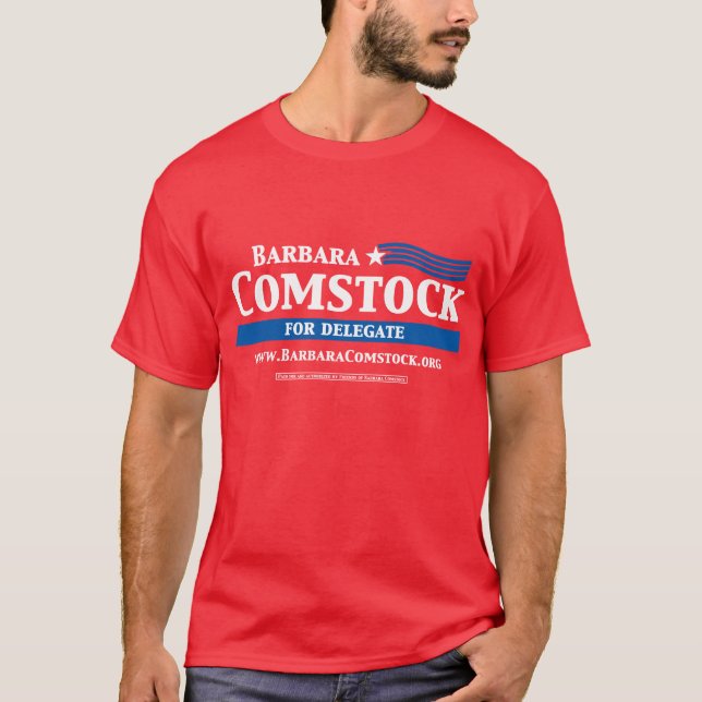 Das VA-Delegiert-Barbaras Comstock der Männer T-Shirt (Vorderseite)