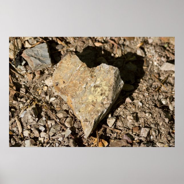 Das Valentine-Poster "Liebe Rocks" der Natur Poster (Vorne)