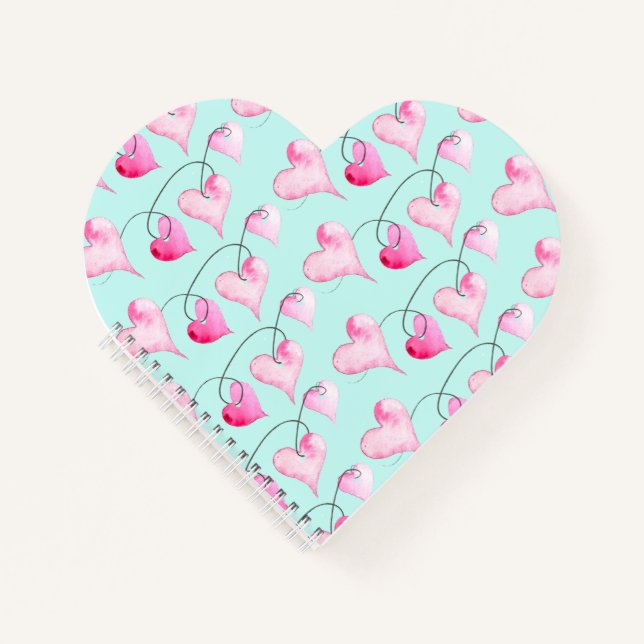 Das Valentinische Journal der Wasserfarbe Notizbuch (Vorderseite)