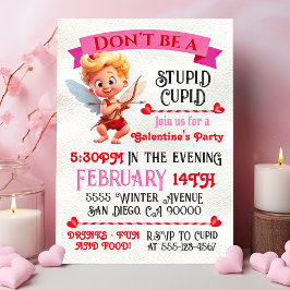 Das Valentinstag-Party der stupiden Cupid Galentin Einladung