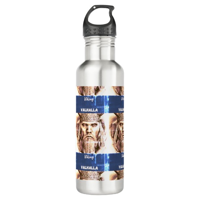 Das Valhalla Viking Edelstahlflasche (Vorderseite)