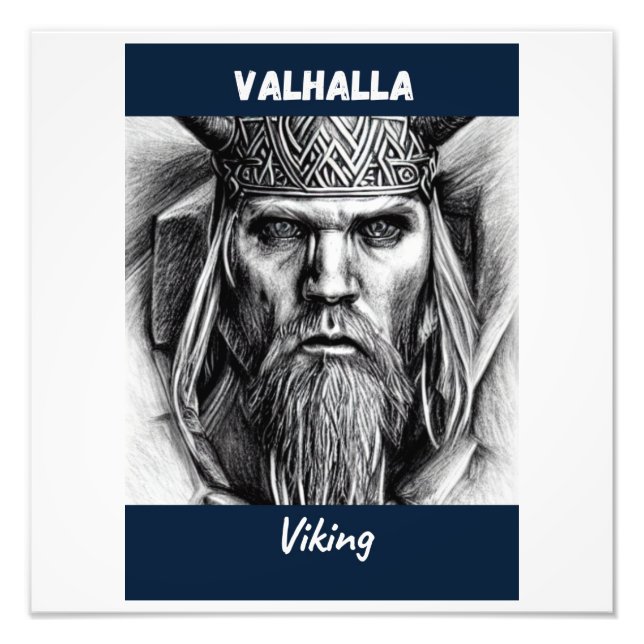 Das Valhalla Viking Fotodruck (Vorne)