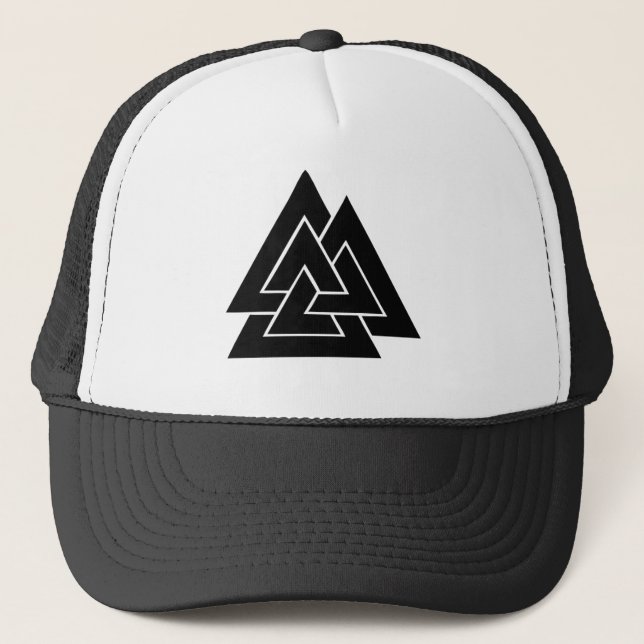 Das Valknut Truckerkappe (Vorderseite)