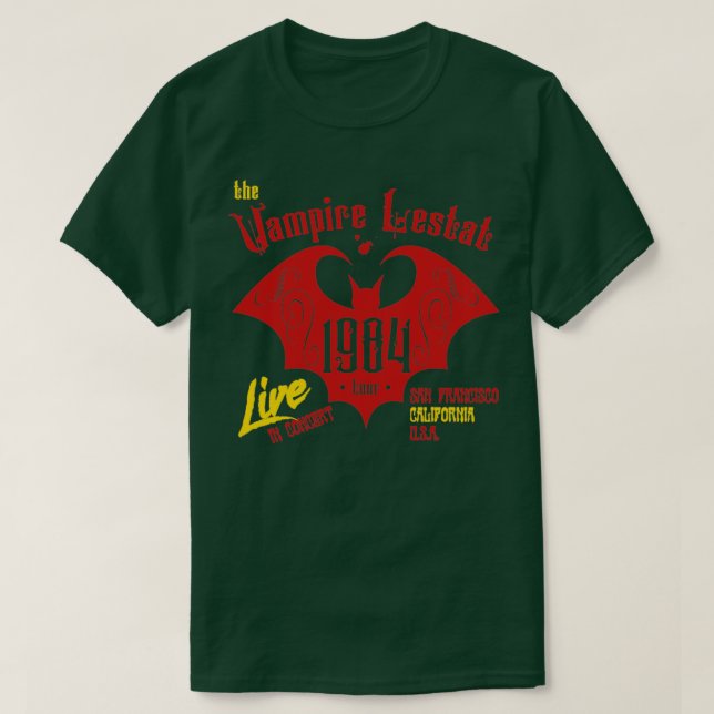 Das Vampire Lestat 1984 Konzert von den Verdammten T-Shirt (Design vorne)
