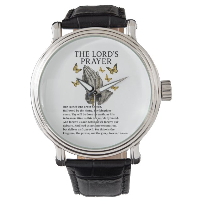 Das Vaterunser Armbanduhr (Vorderseite)