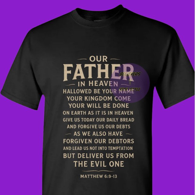 Das Vaterunser - Christlich T-Shirt (Von Creator hochgeladen)
