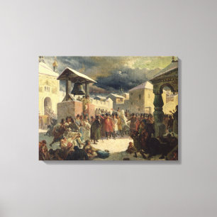 Das Veche in der Republik von Novgorod, 1861 Leinwanddruck