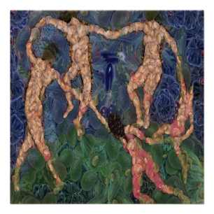 Das vegetarische Tanz Kunst-Spoke Poster