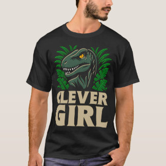 Das Velociraptor Kluges Mädchen Zitat T-Shirt