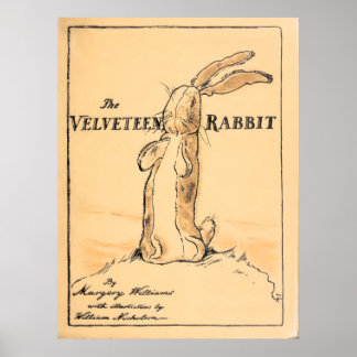 Das Velveteen-Kaninchen - Buchabdeckung Poster