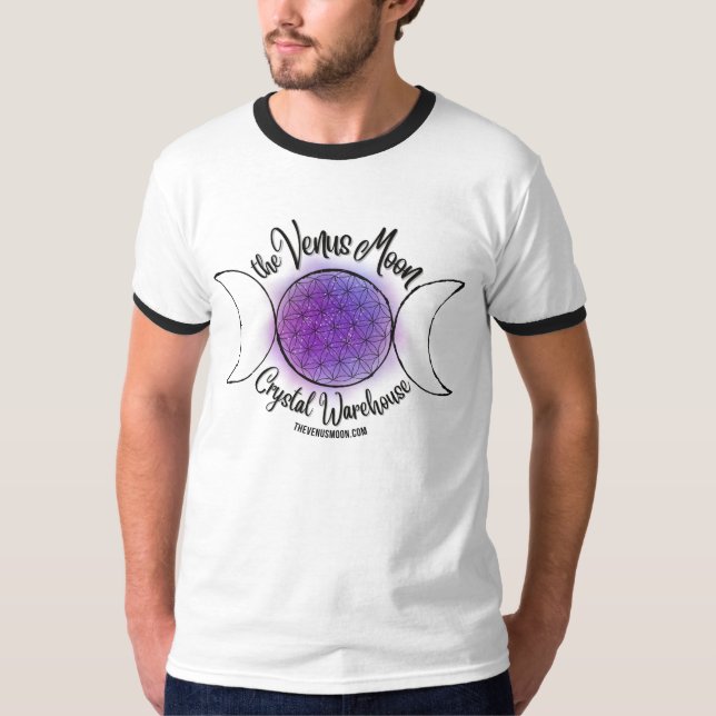 Das Venus Moon Ringer-T-Shirt T-Shirt (Vorderseite)