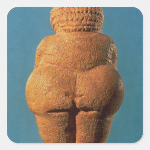 Das Venus von Willendorf Quadratischer Aufkleber