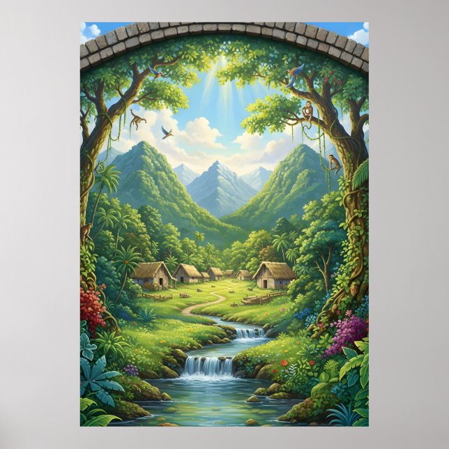 Das Verborgene Dorf des Smaragdwaldes Poster (Vorne)