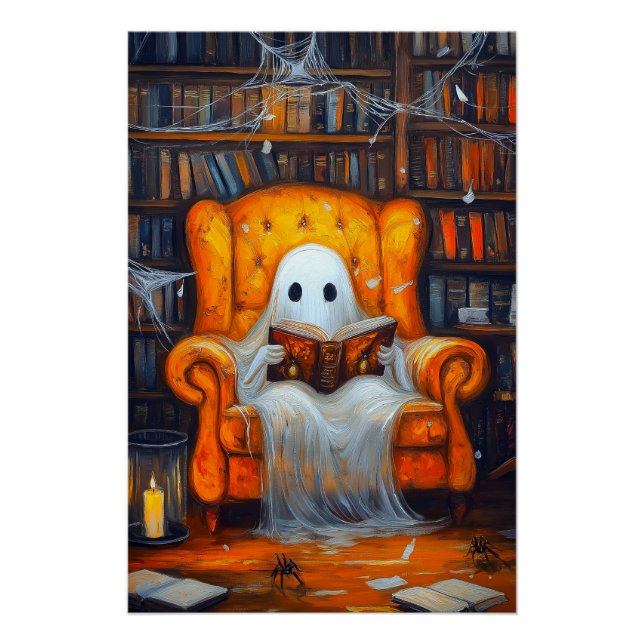 Das verborgene Geist | Gemütliches Halloween-Bibli Poster (Vorderseite)