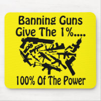 Das Verbot von Schusswaffen ergibt 1 % 100 % des P