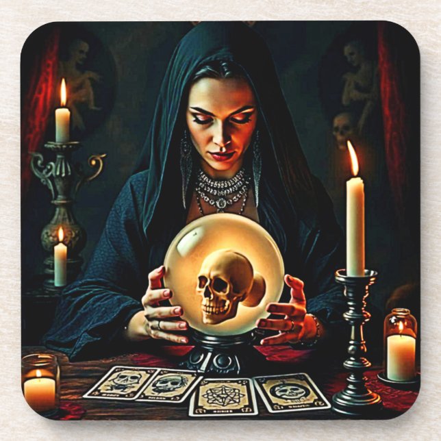 Das verbotene Geheimnisdesign der Zukunft Getränkeuntersetzer (Vorderseite)