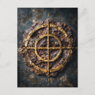 Das vergoldete Siegel Postkarte