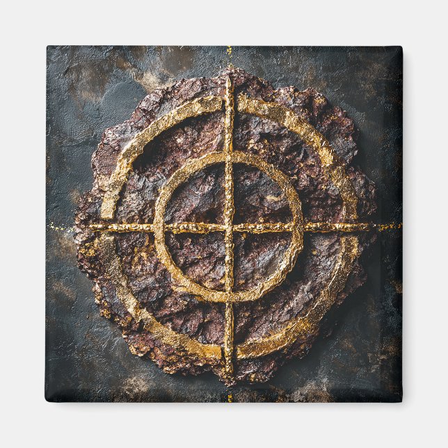 Das vergoldete Sigil Magnet (Vorne)