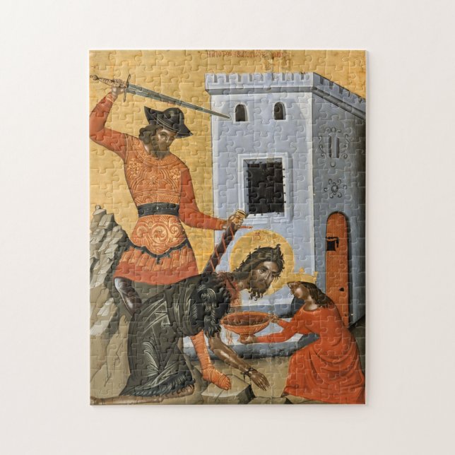 Das Verhalten von John dem Baptist-Orthodoxen Icon Puzzle (Vertikal)