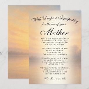 Das Verlieren einer Mutter-Gedenkstätte Karte