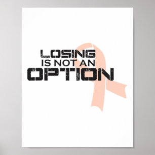 Das Verlieren ist keine Option für das Brustkrebs- Poster