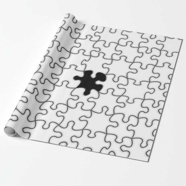 Das Vermisste Puzzlemuster Geschenkpapier (Ungerollt)