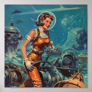 Das Versammeln für eine Wasserwelt Ein Inspirieren Poster