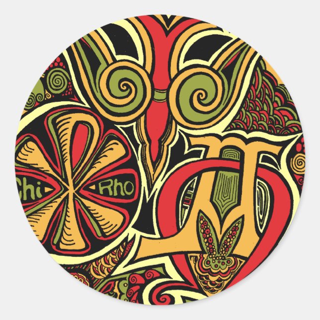 Das Versprechen der Antike Runder Aufkleber (Vorderseite)