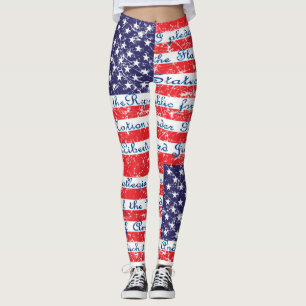 Das Versprechen der Flagge von Allegiance USA Leggings
