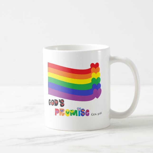 Das Versprechen-Regenbogen des Gottes Kaffeetasse (Rechts)