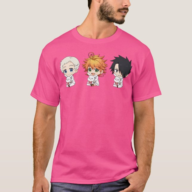 Das versprochene Neverland Chibis T-Shirt (Vorderseite)