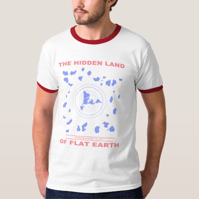 Das versteckte Land der flachen Erde (1000 T-Shirt (Vorderseite)