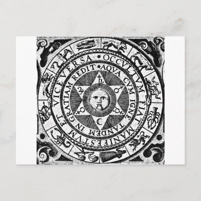 Das Versteckte wird zum Manifest Postkarte (Vorderseite)