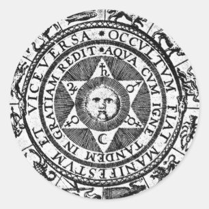 Das Versteckte wird zum Manifest Runder Aufkleber