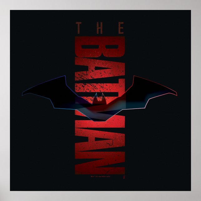 Das vertikale Batman-Logo Poster (Vorne)