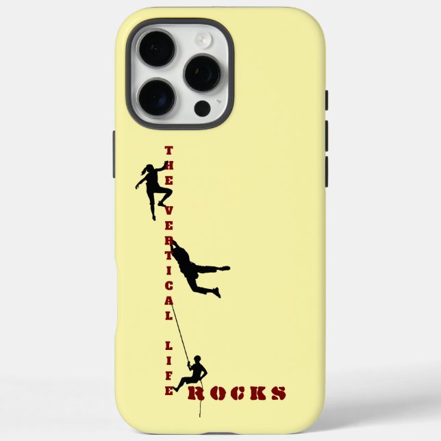 Das vertikale Leben - Rock Climbing Design Case-Mate iPhone Hülle (Rückseite)