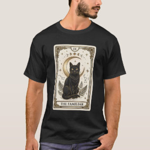 Das vertraute schwarze Katze Tarot Karte Hexen-Shi T-Shirt
