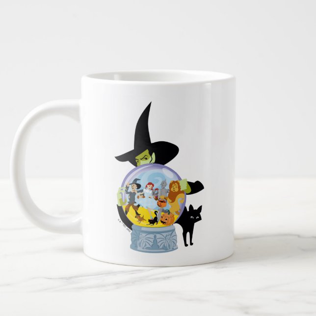 Das verworrene Hexenkristall-Halloween Jumbo-Tasse (Links)
